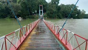 নেমেছে পানি, রাঙামাটির ঝুলন্ত সেতু উন্মুক্ত