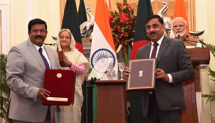 বাংলাদেশ ও ভারতের মধ্যে ৭ চুক্তি-সমঝোতা সই