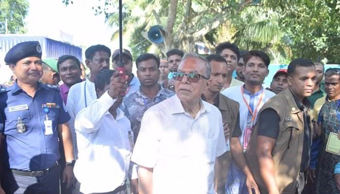 হাওরের উন্নয়ন প্রকল্প পরিদর্শনে রাষ্ট্রপতি