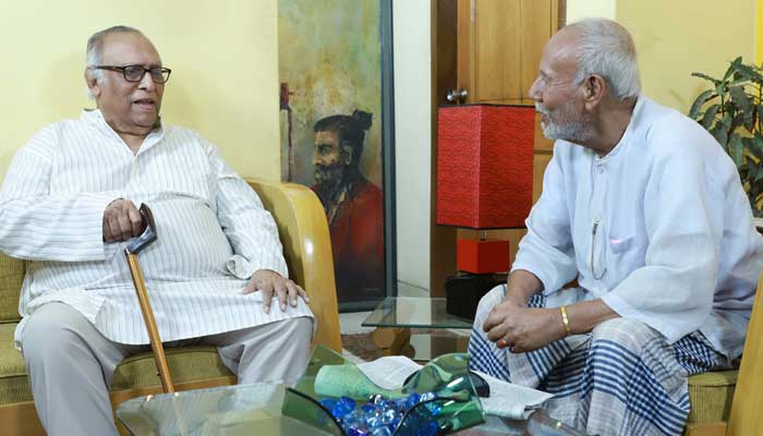 ইত্যাদির এক ফ্রেমে দুই বর্ষীয়ান শিল্পী