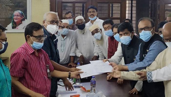 মনোনয়ন ফরম নিলেন সাবেক মন্ত্রী নাসিমের ছেলে শাকিল