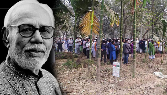 ছেলের পাশে চিরনিদ্রায় এটিএম শামসুজ্জামান