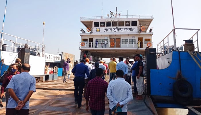 ২৫ দিন পর শিমুলিয়া-বাংলাবাজারে পরীক্ষামূলক চললো ফেরি