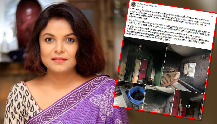 শাওনের মায়ের বাড়িতে এসি বিস্ফোরণ, ব্যাপক ক্ষয়ক্ষতি