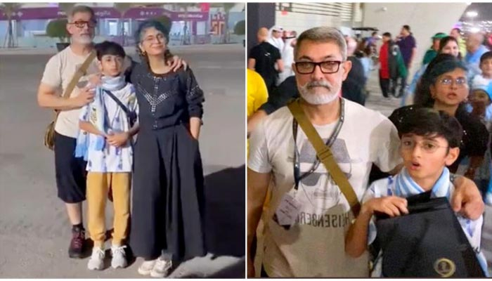আর্জেন্টিনার সমর্থক ছেলে, প্রাক্তন স্ত্রীকে নিয়ে কাতারে আমির