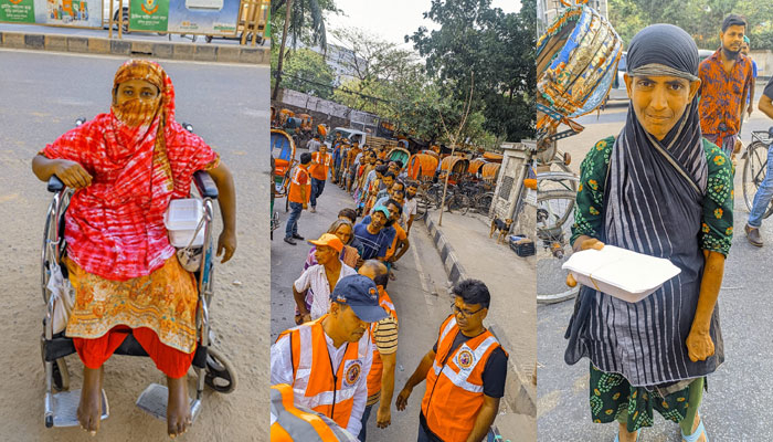পহেলা বৈশাখে ৫০০ অসহায় মানুষকে তাসাউফ ফাউন্ডেশনের খাবার বিতরণ