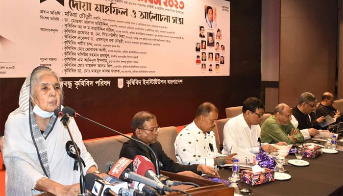 এখন গরু ছাড়া আর কেউ পান্তা ভাত খায় না: মতিয়া চৌধুরী