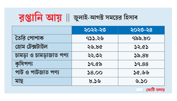 পোশাক ছাড়া কোনো খাত দাঁড়াতে পারছে না