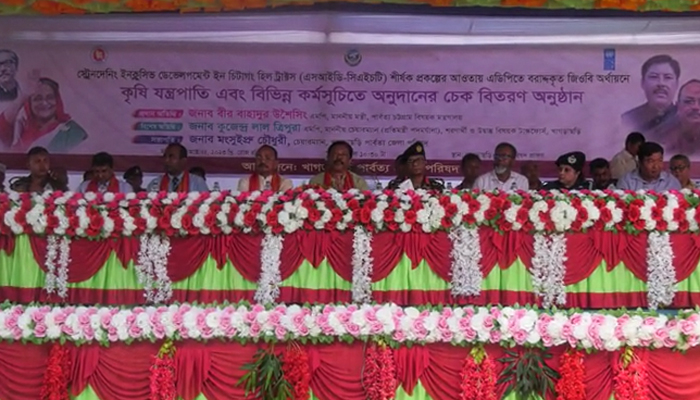 পাহাড়ে স্থায়ী শান্তির জন্য প্রধানমন্ত্রী পার্বত্যচুক্তি করেছেন: উশৈসিং